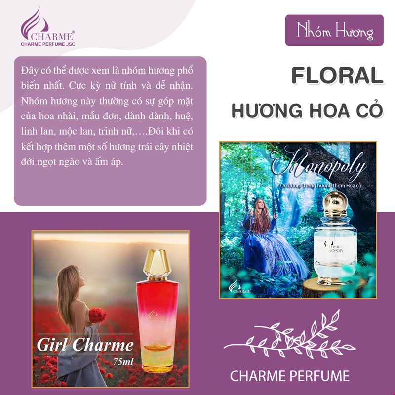 NHÓM HƯƠNG CƠ BẢN CỦA NƯỚC HOA